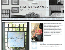 Tablet Screenshot of bluepeacock.com